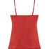 Velours Lace Cami Top, Red