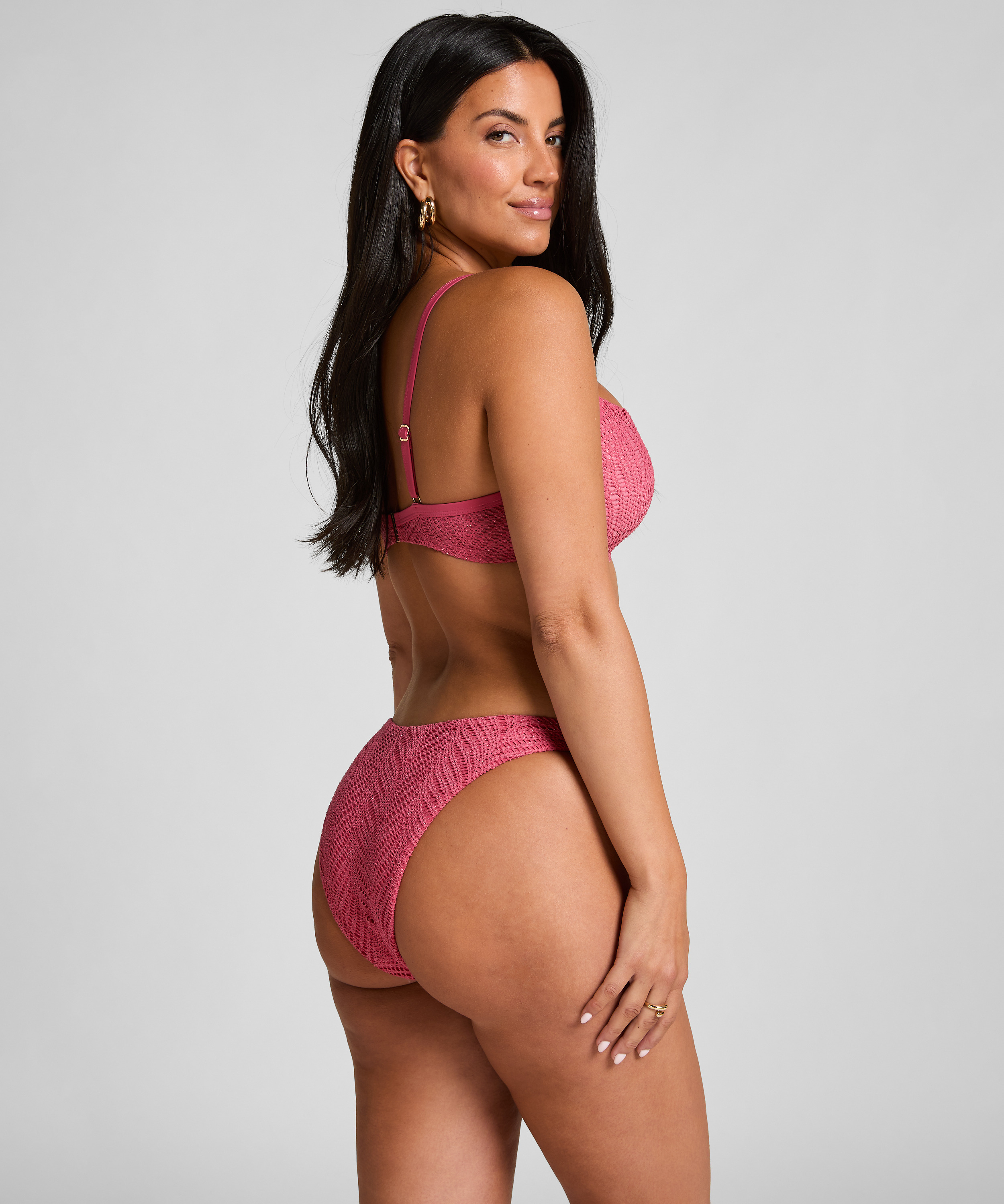 Lanai Padded Underwired Bikini Top, Pink, main
