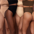 Seamless Enhancing High Waisted Thong, Beige