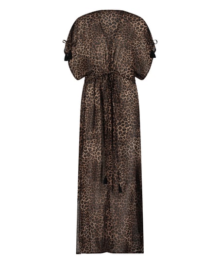 Sheer Kimono, Brown