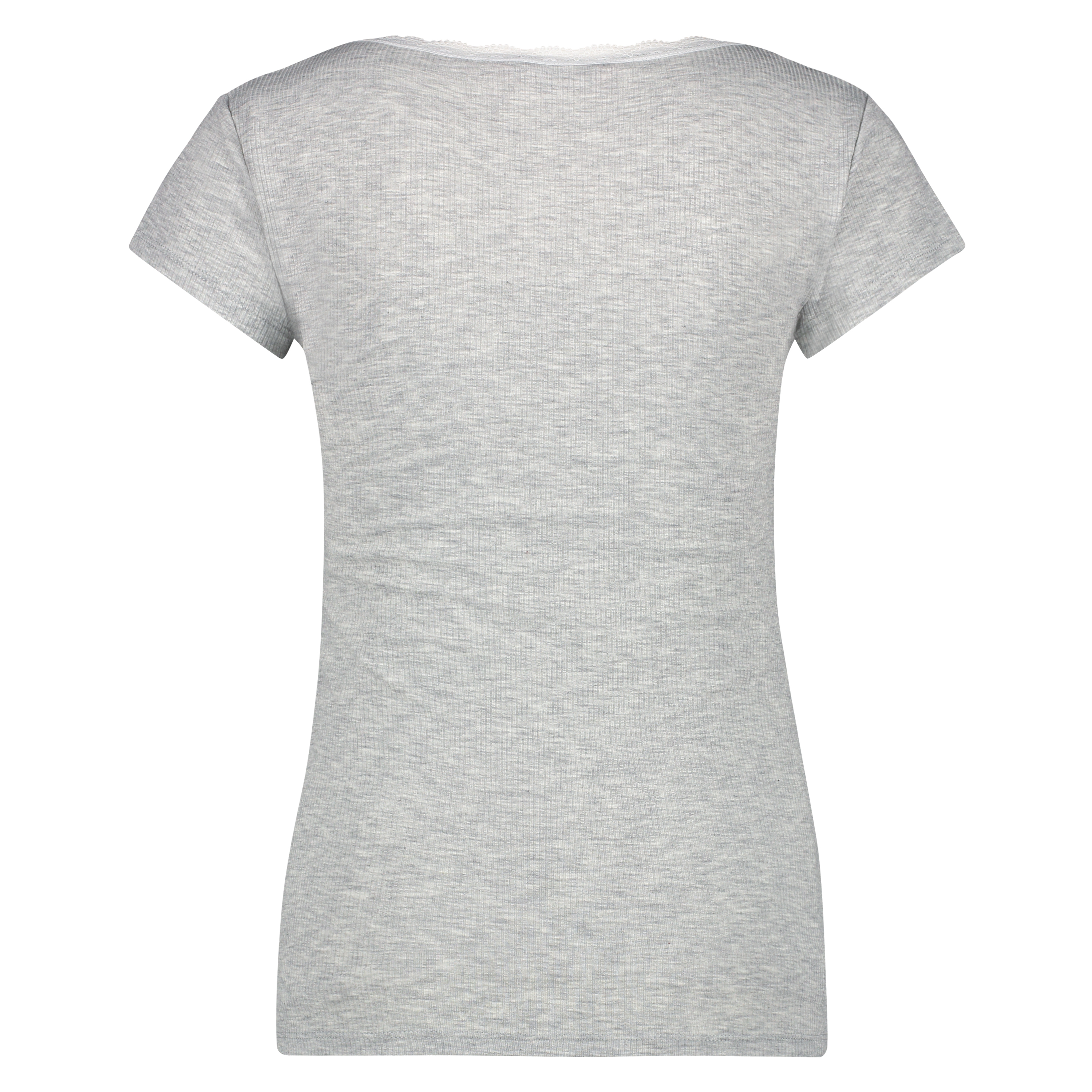 Top Rib V-Neck, Gray, main