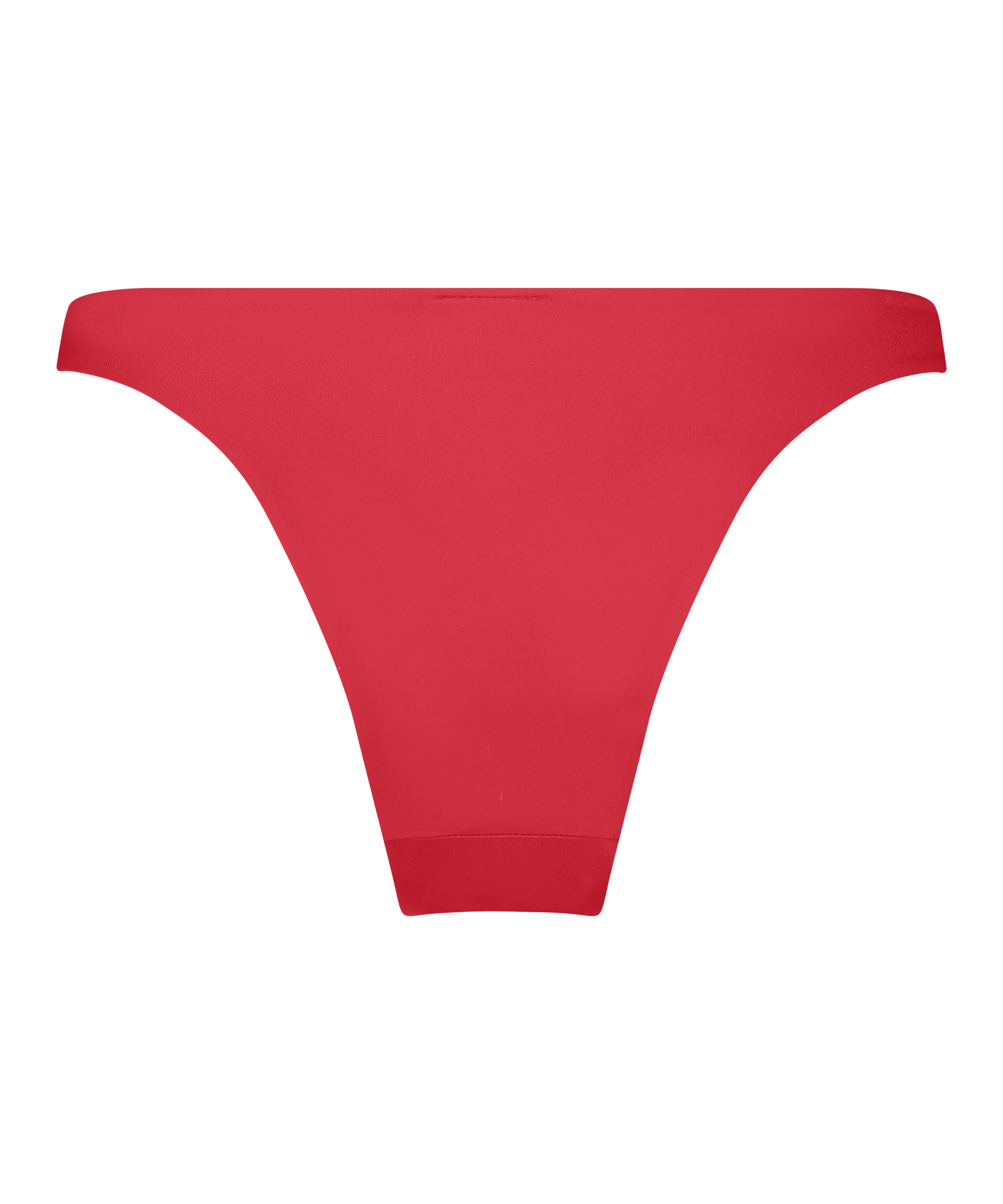 Luxe High-Leg Bikini Bottoms, Red, main