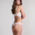Elliena Extra Low V Thong, White