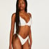 Sri Lanka High Leg Bikini Bottoms, White