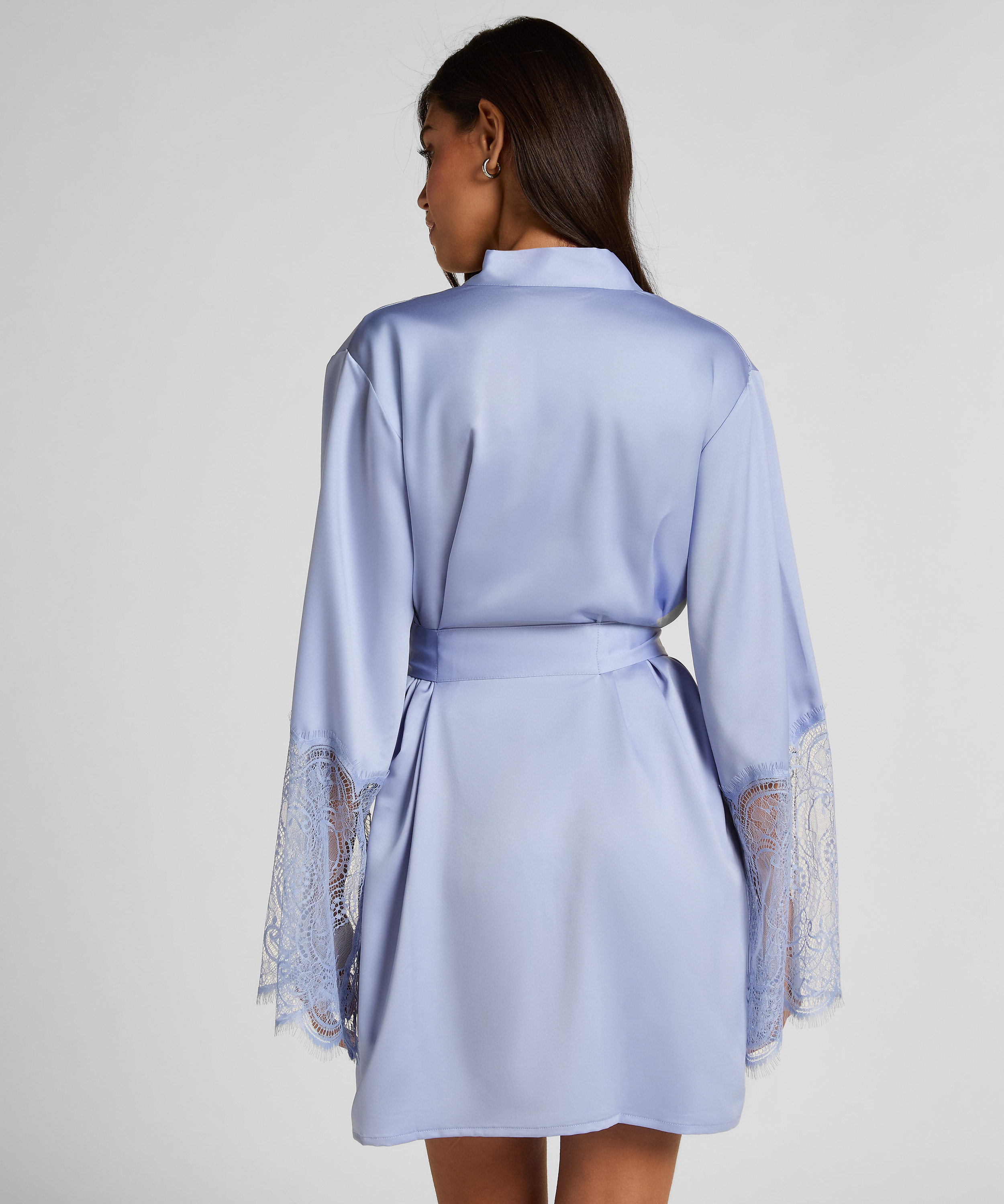 Satin Kimono, Purple, main