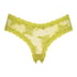 V-shaped Brazilian knickers mesh, Green
