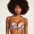 Hawaii Padded Push-Up Bikini-Top, White