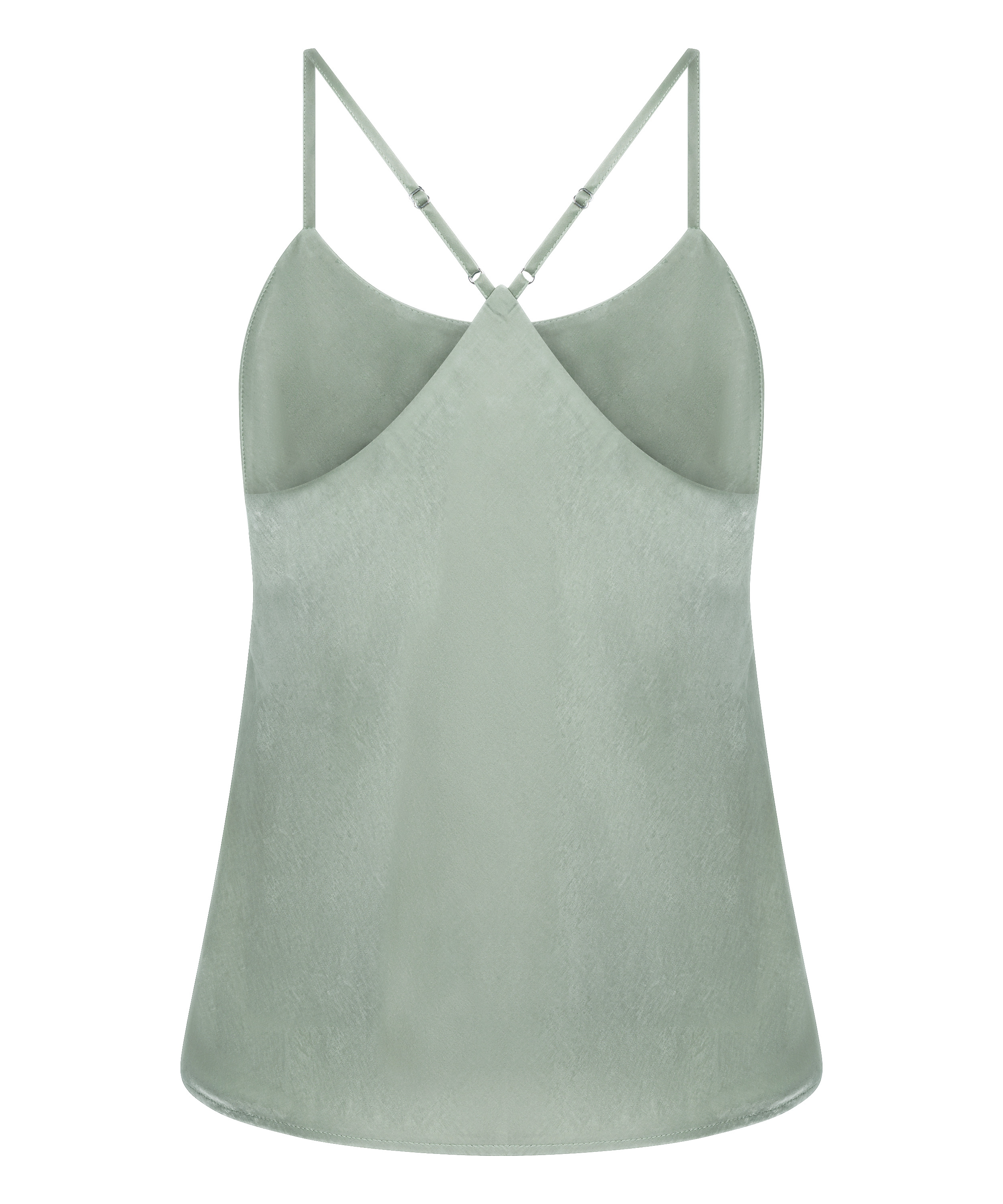 Ayla Satin Cami Top, Green, main