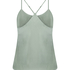 Ayla Satin Cami Top, Green