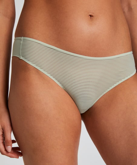 Invisible Brazilian Stripe mesh, Green