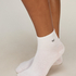 2 Pair Cotton Half Crew Socks, White