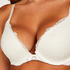 Marine Padded Push-Up Underwired Bra, White