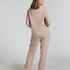Essentials Flannel Pyjama Top, Beige