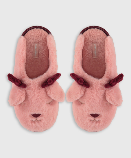 Luna reindeer slippers, Pink