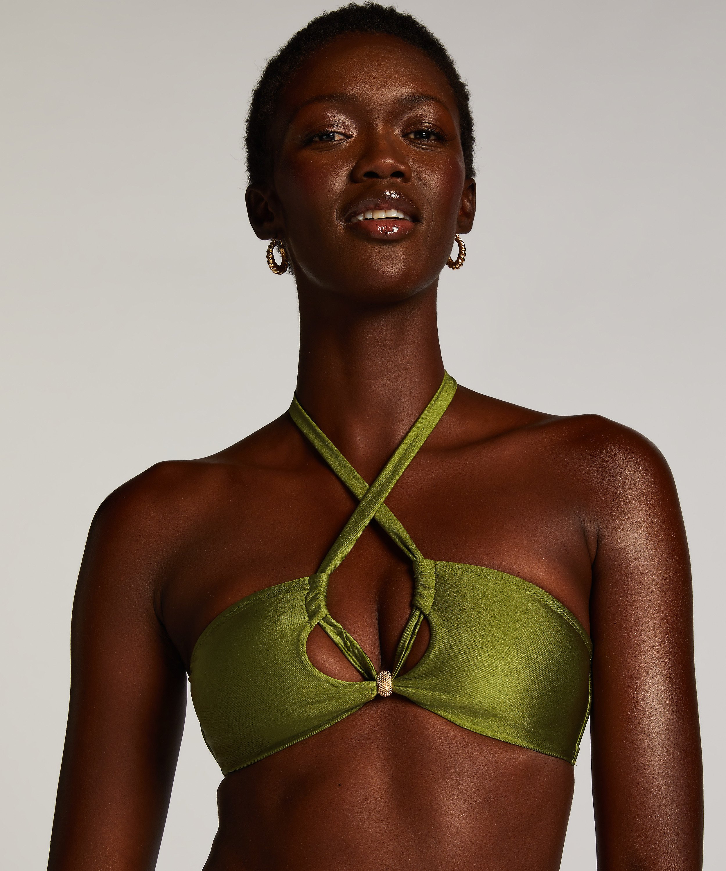 Holbox Bikini Top, Green, main