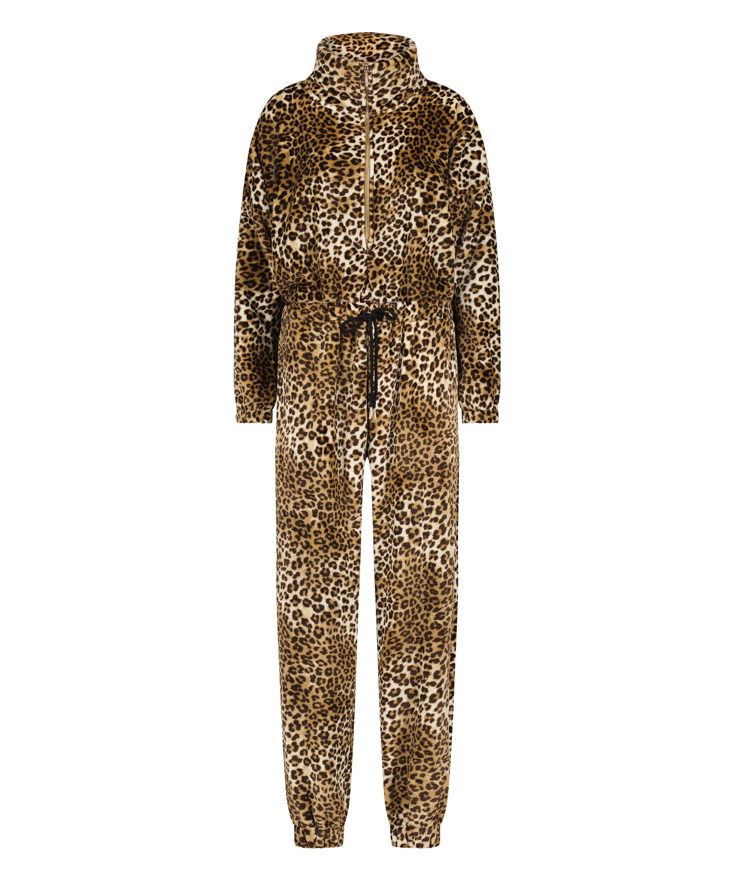 Flannel Fleece Onesie, Beige, main