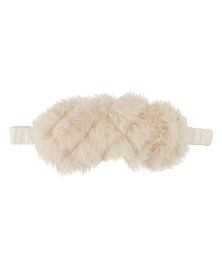 Fake Fur Sleepingmask, White
