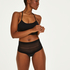 Invisible high thong, Black
