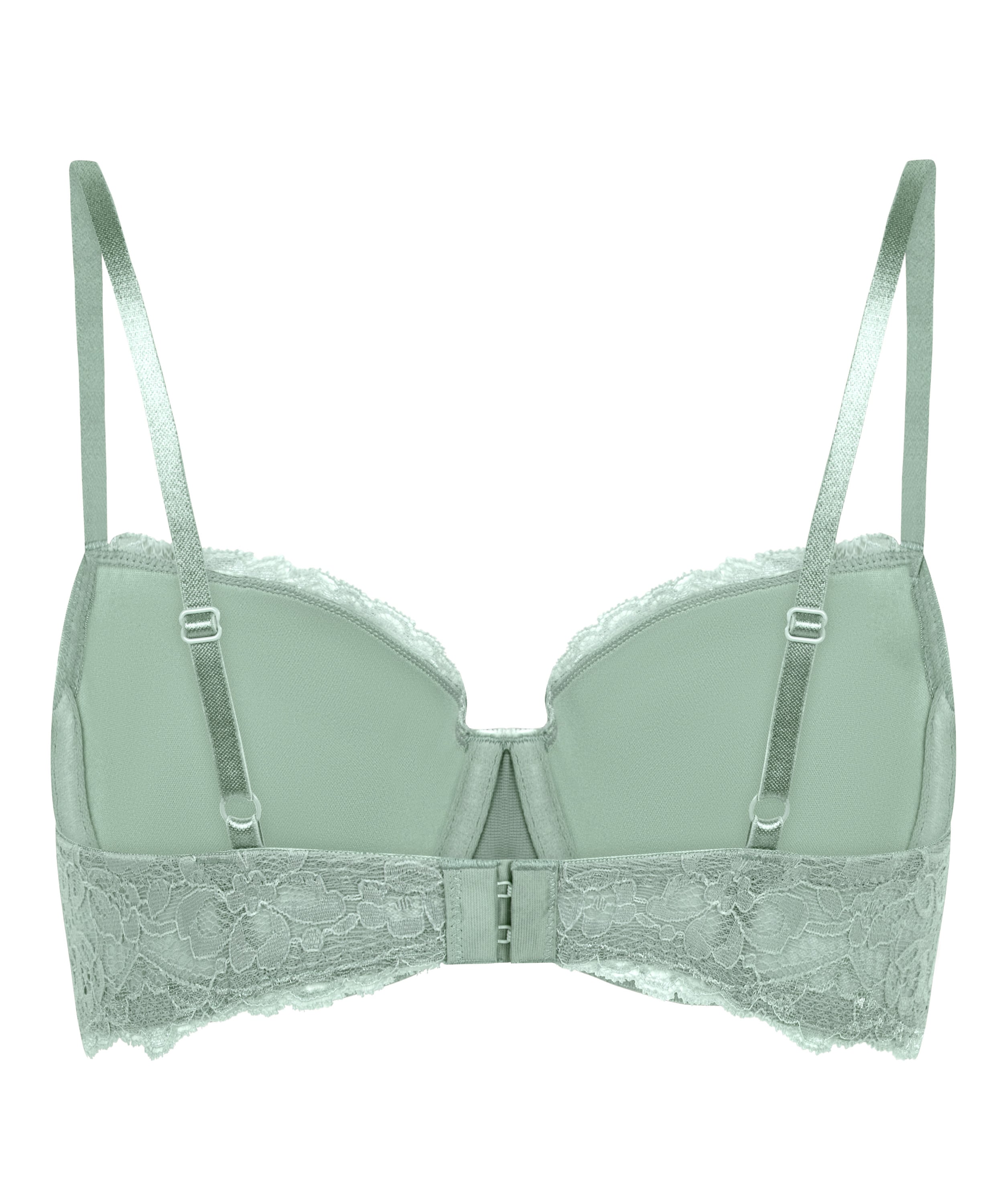 Marine Padded Underwired Bra, Green, main