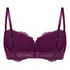 Teddy Padded Underwired Bra, Purple