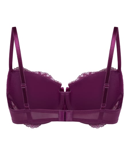 Teddy Padded Underwired Bra, Purple