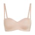 Smooth Padded Underwired Strapless Push-Up Bra, Beige