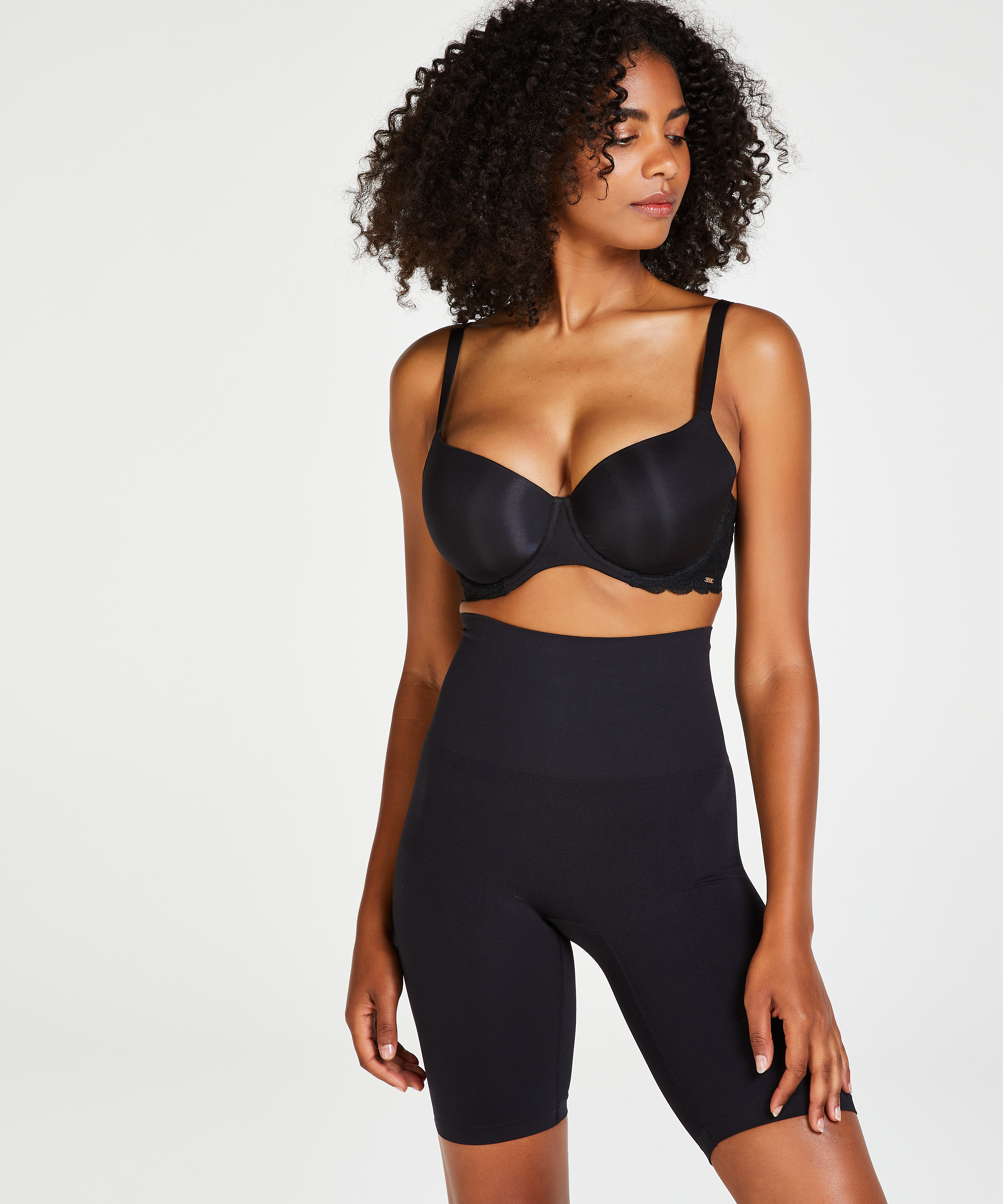 Firming Enhancing Slimmer Trousers, Black, main
