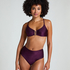 Costa Bikini Crop Top, Purple