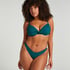 Eclipse High-Leg Bikini Bottoms, Green