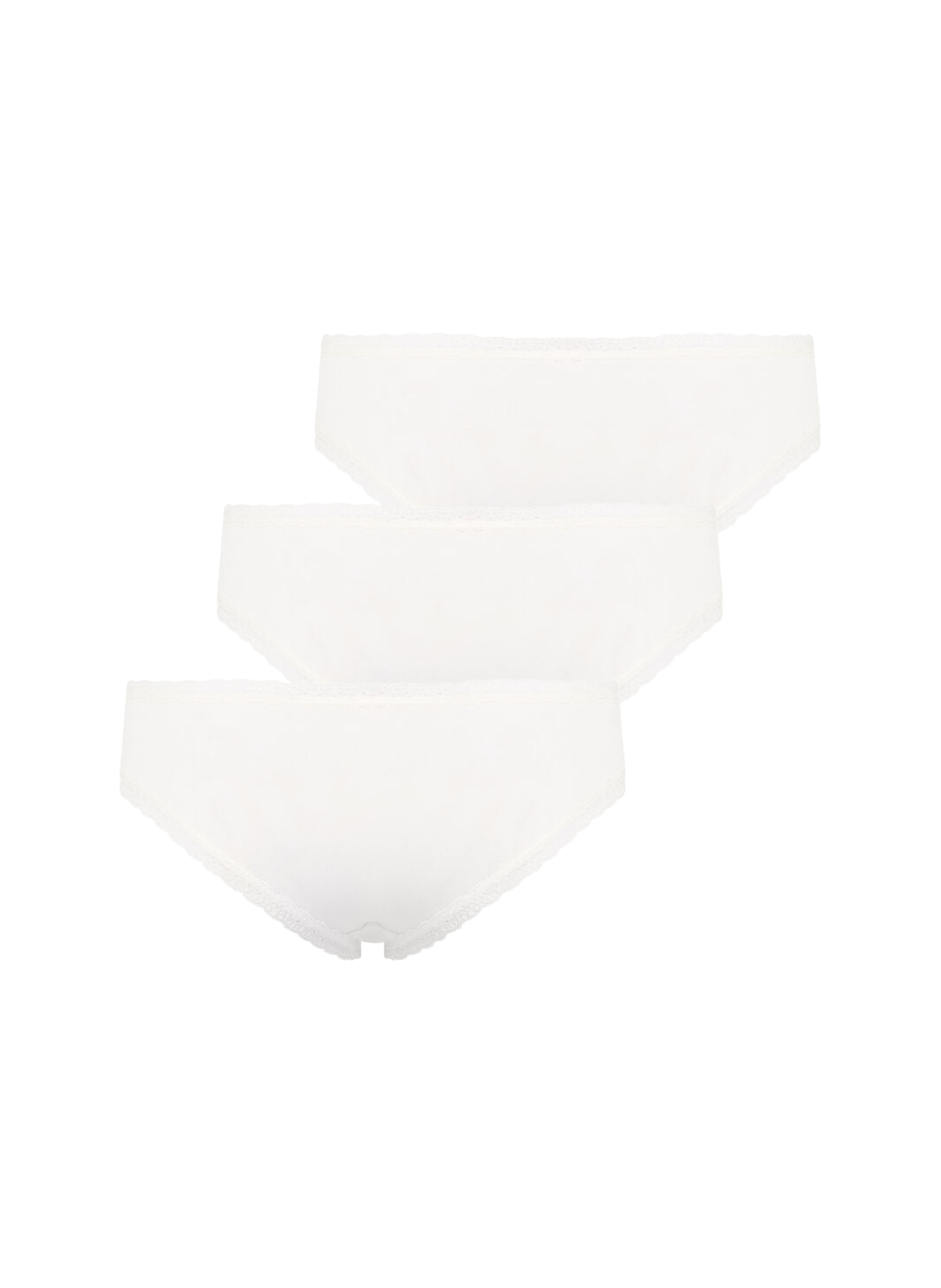 3-pack Georgia Cotton Brazilian shorts, White, main