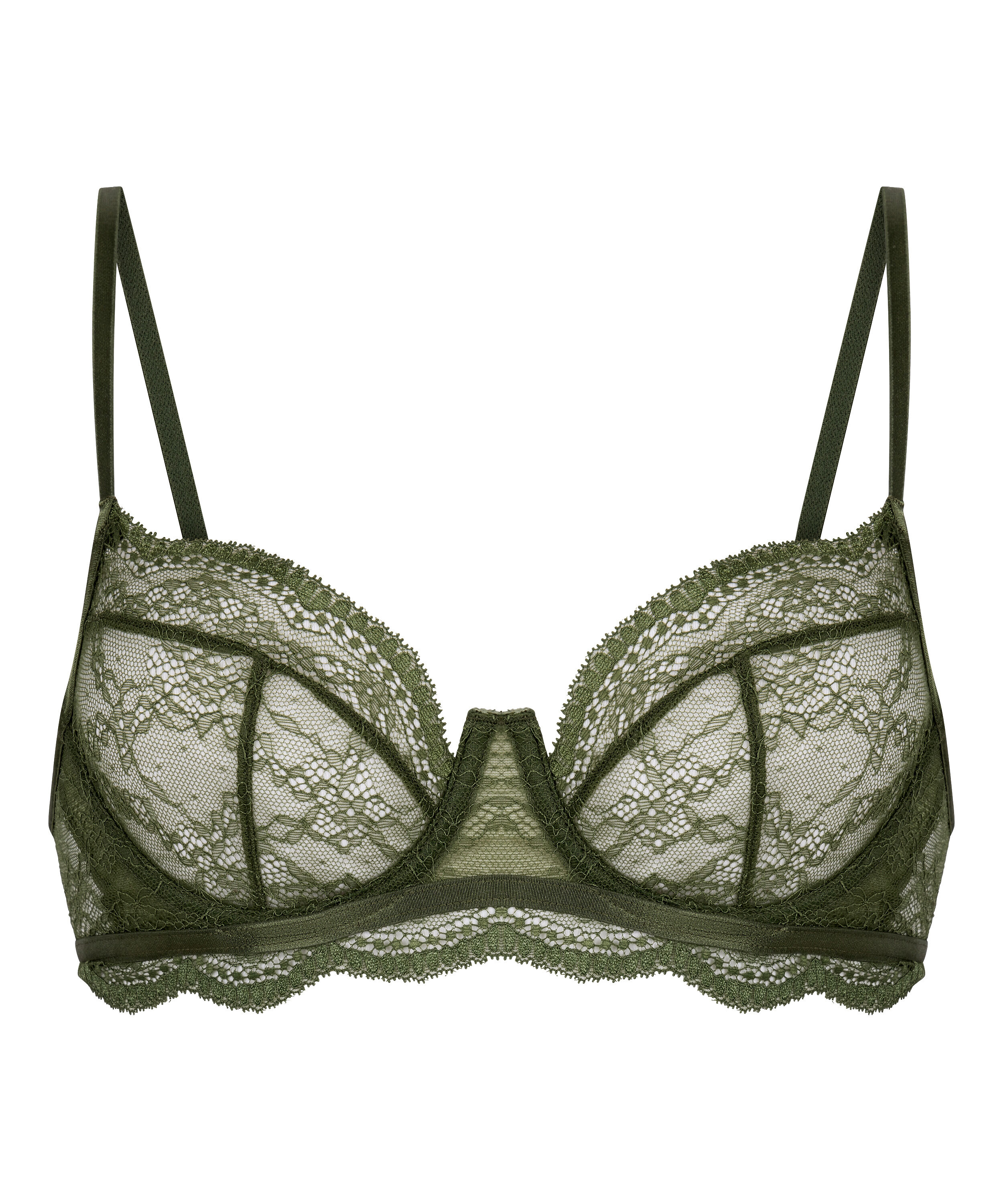 Isabelle Non-Padded Underwired Bra, Green