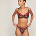 Non-Padded Underwired Bra Dahlia, Black