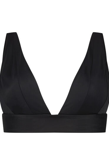 Hunkemöller Luxe Triangle Bikini Top Black