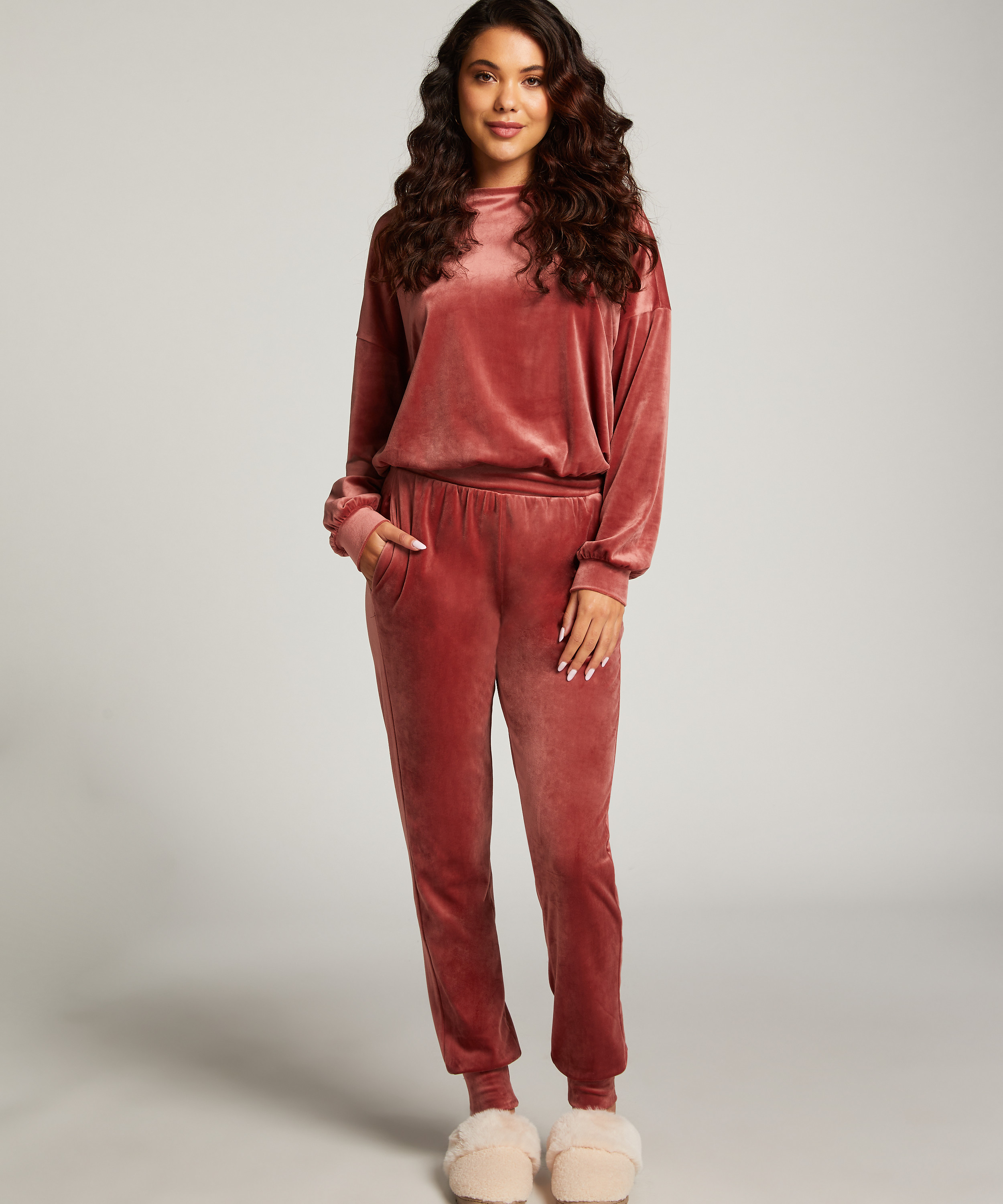 Velours Top, Pink, main