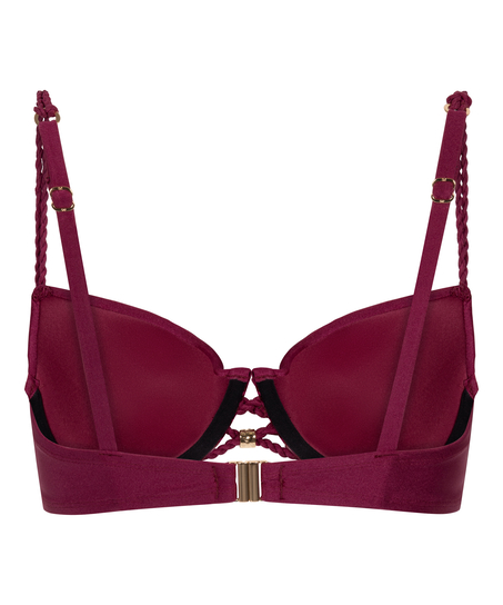 Marrakech Padded Underwired Bikini Top, Red