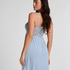 Nora Lace Slip Dress, Blue