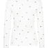 Pointelle Pyjama Top, White