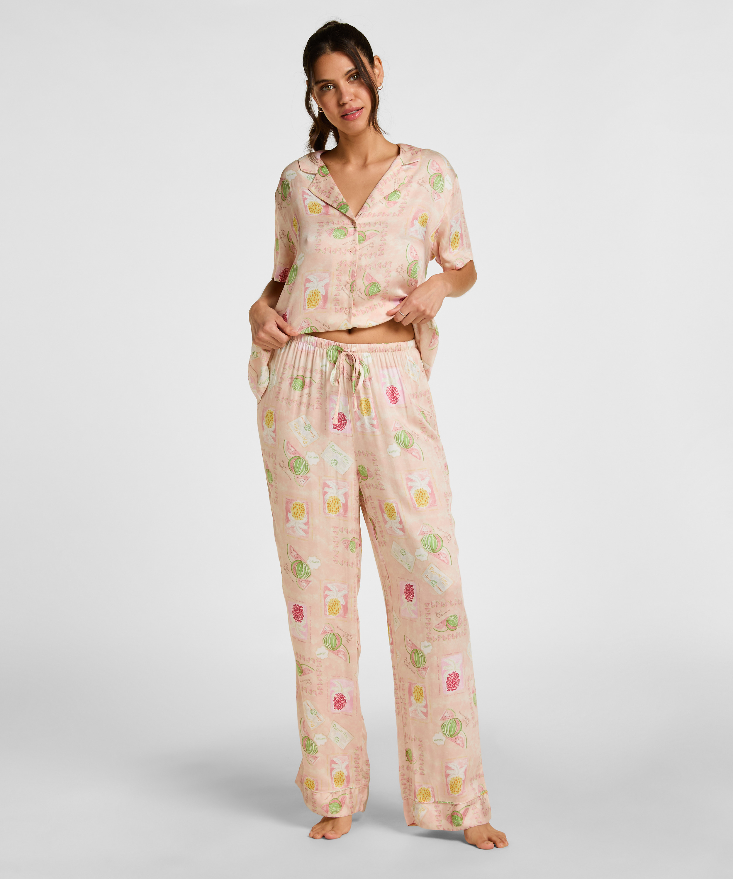 Satin Trousers, Orange, main