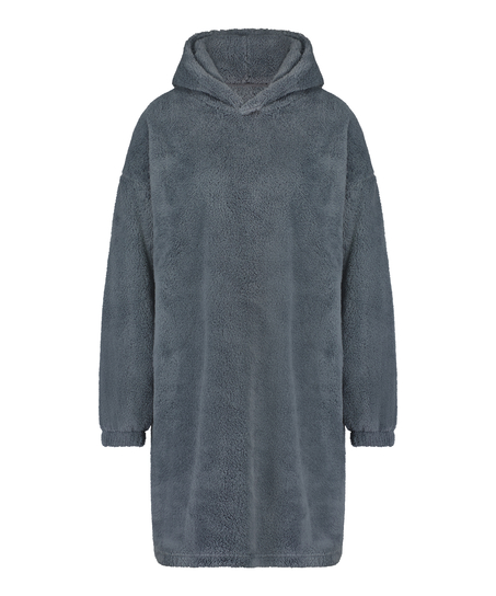 Snuggle Fleece Lounge Dress, Green