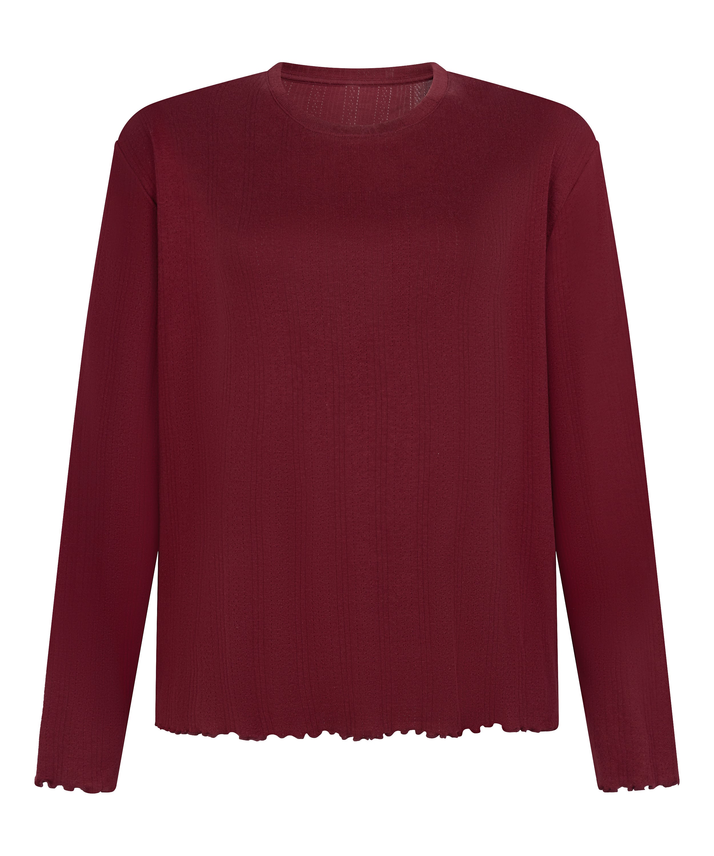 Pyjama Top Loose Pointelle, Red, main
