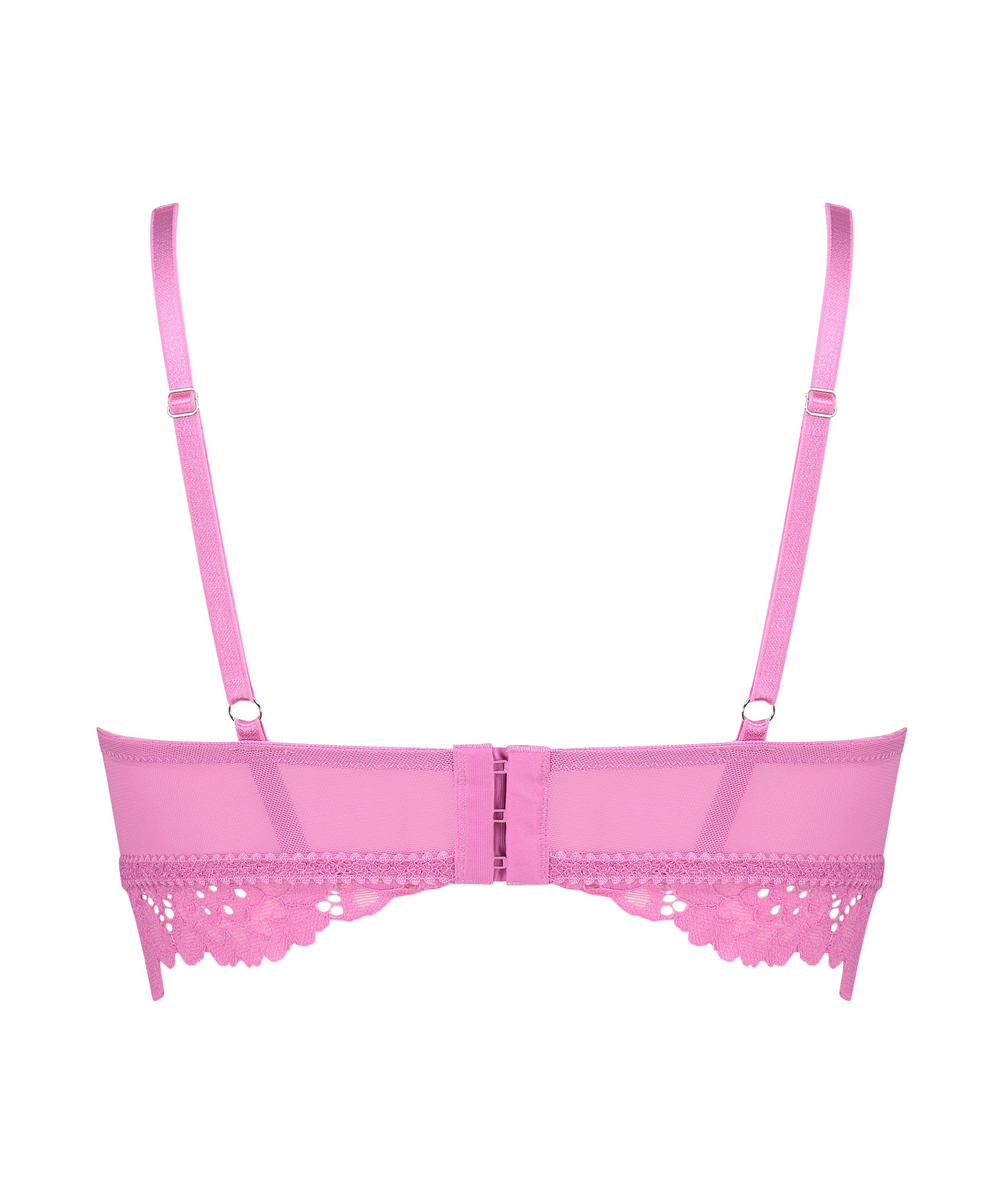 Shiloh Padded Longline Non-Underwired Bra, Pink, main
