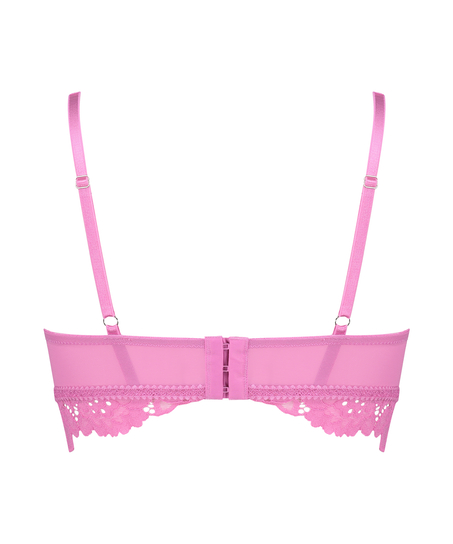 Shiloh Padded Longline Non-Underwired Bra, Pink
