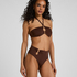 Highleg Bikini Bottom Madrid, Brown