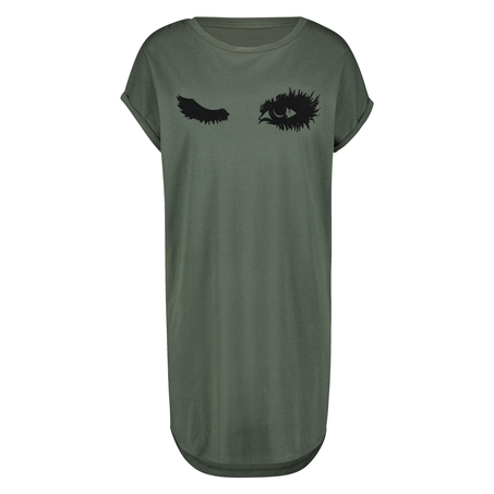 Round Neck Nightshirt, Green