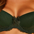 Kate padded underwired bra, Green