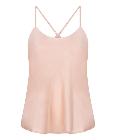 Ayla Satin Cami Top, Pink