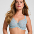 Daisy Non-Padded Underwired Bra, Blue
