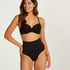 Firming high figure-control thong, Black