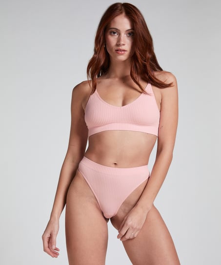 Dianne High Leg Thong, Pink