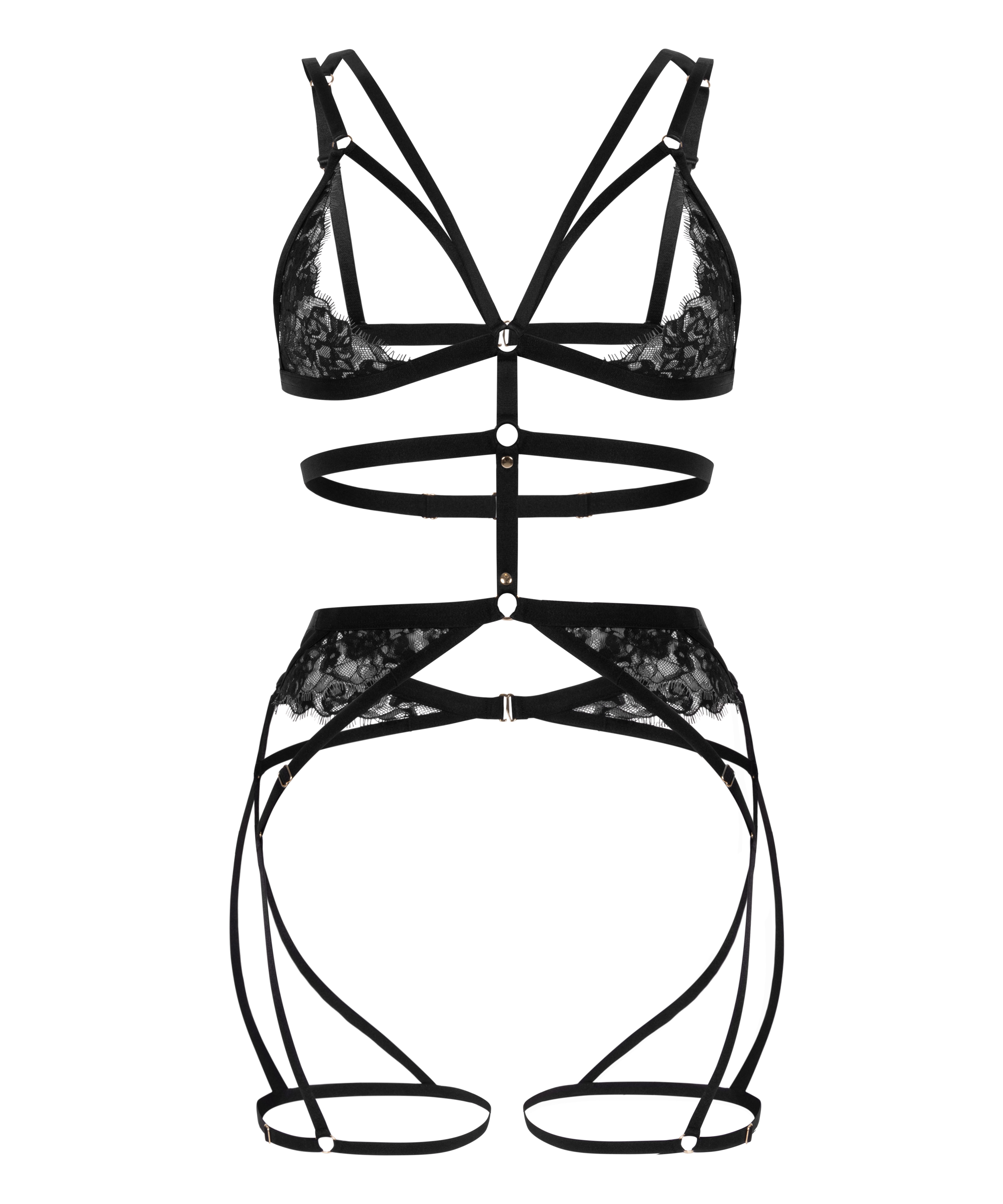 Nienke Body Harness, Black, main